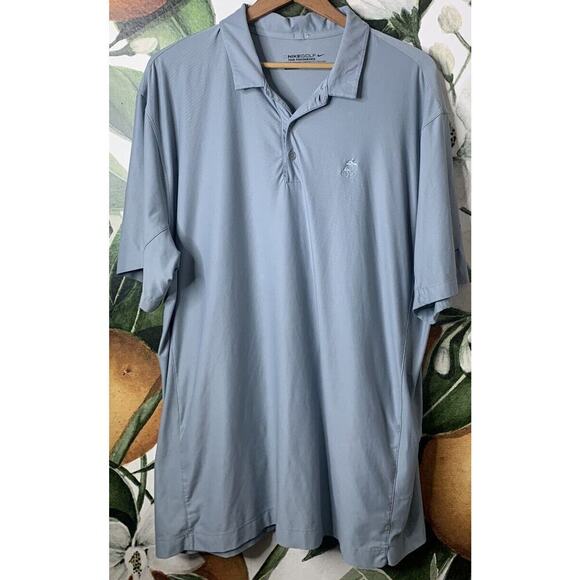 Nike Golf Mens XL Tour Performance Dri Fit Short Sleeve Polo Shirt Gray - Picture 1 of 5